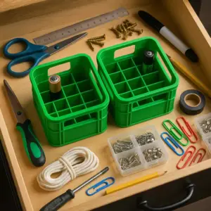 AA and AAA battery organizer tray, 3D printed storage holder.